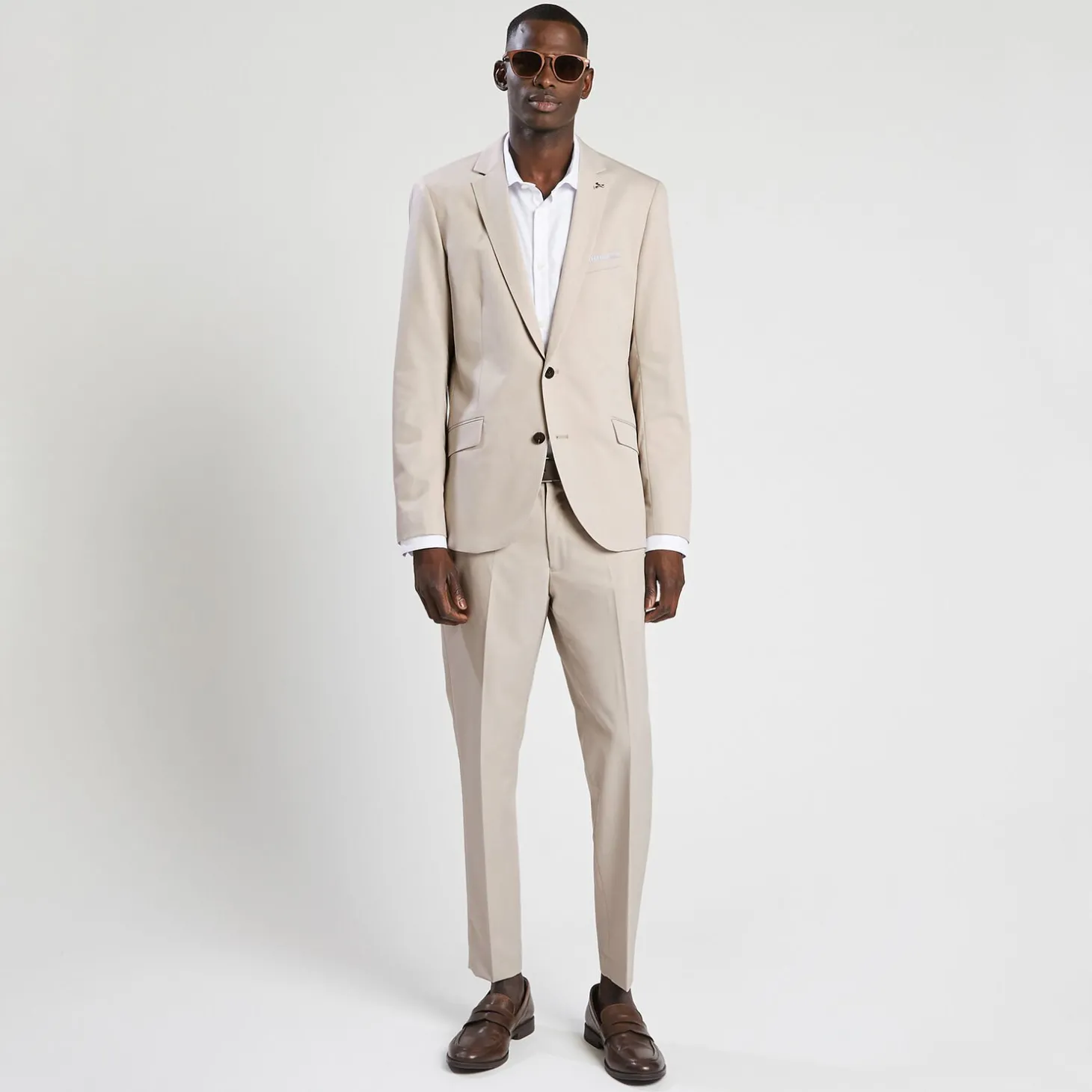 Cheap Strijkvrij slim effen hemd in katoen Makkelijk Te Strijken Hemd|Formele Overhemden