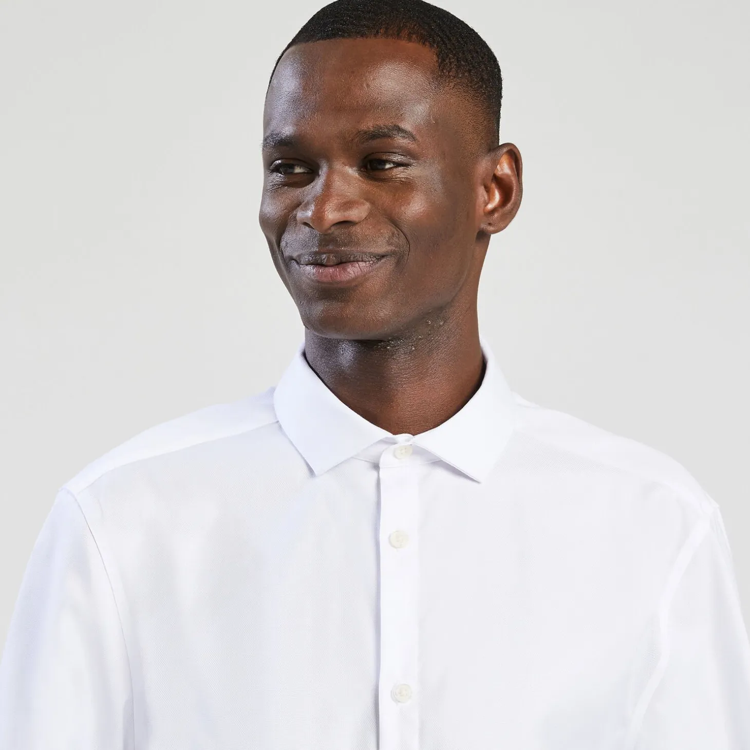 Cheap Strijkvrij slim effen hemd in katoen Makkelijk Te Strijken Hemd|Formele Overhemden