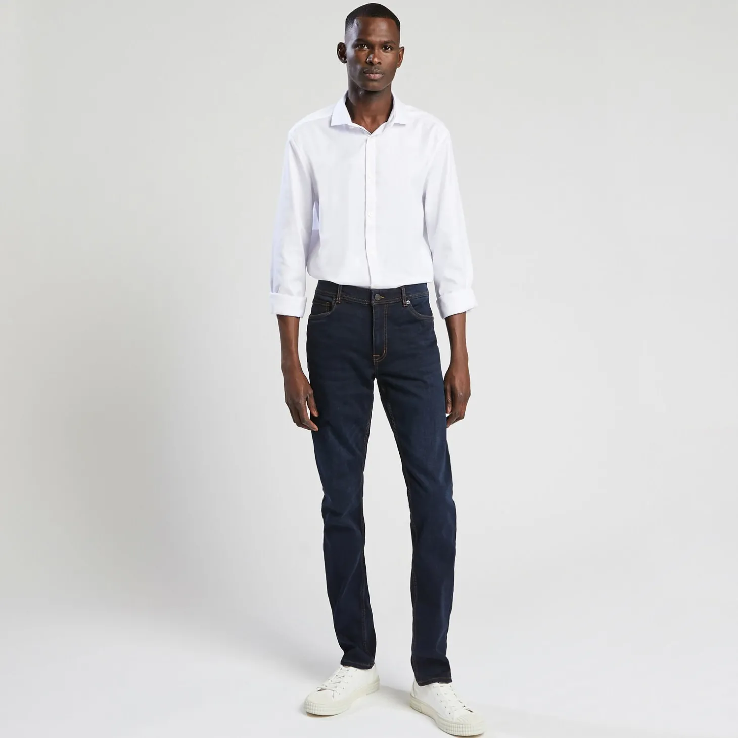 Cheap Strijkvrij slim effen hemd in katoen Makkelijk Te Strijken Hemd|Formele Overhemden