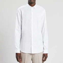 Cheap Strijkvrij slim effen hemd in katoen Makkelijk Te Strijken Hemd|Formele Overhemden