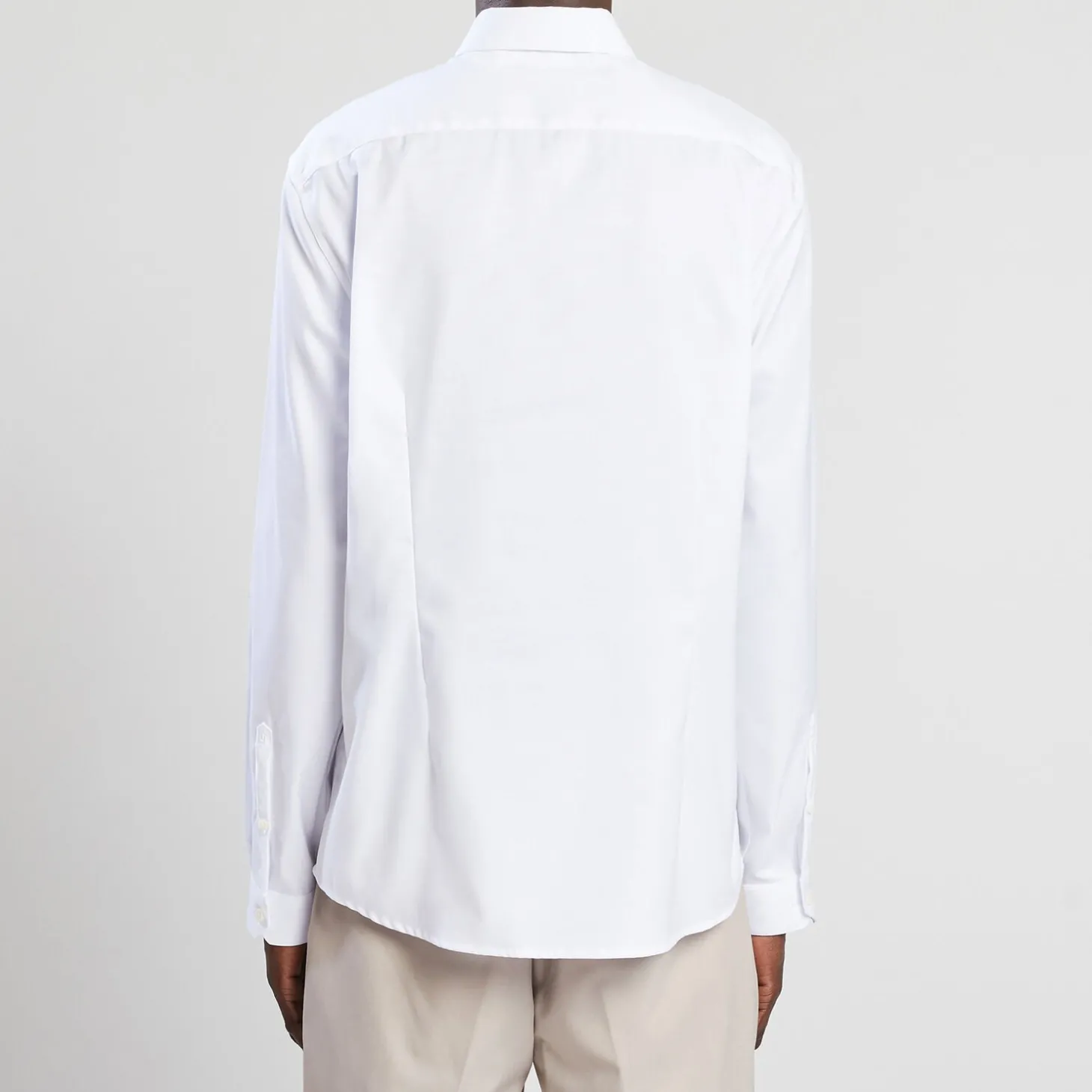 Cheap Strijkvrij slim effen hemd in katoen Makkelijk Te Strijken Hemd|Formele Overhemden