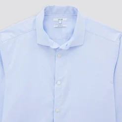 Discount Strijkvrij slim effen hemd in katoen Makkelijk Te Strijken Hemd|Formele Overhemden