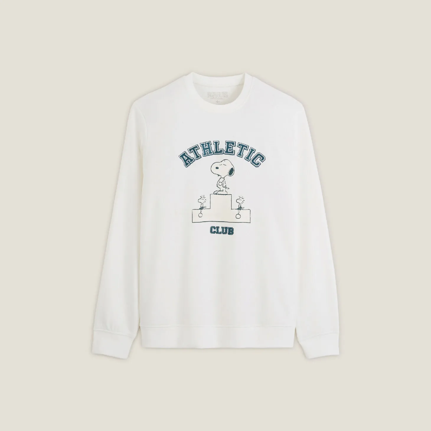 Best Sweater met Athletic Club-print, Peanuts-licentie Sweater