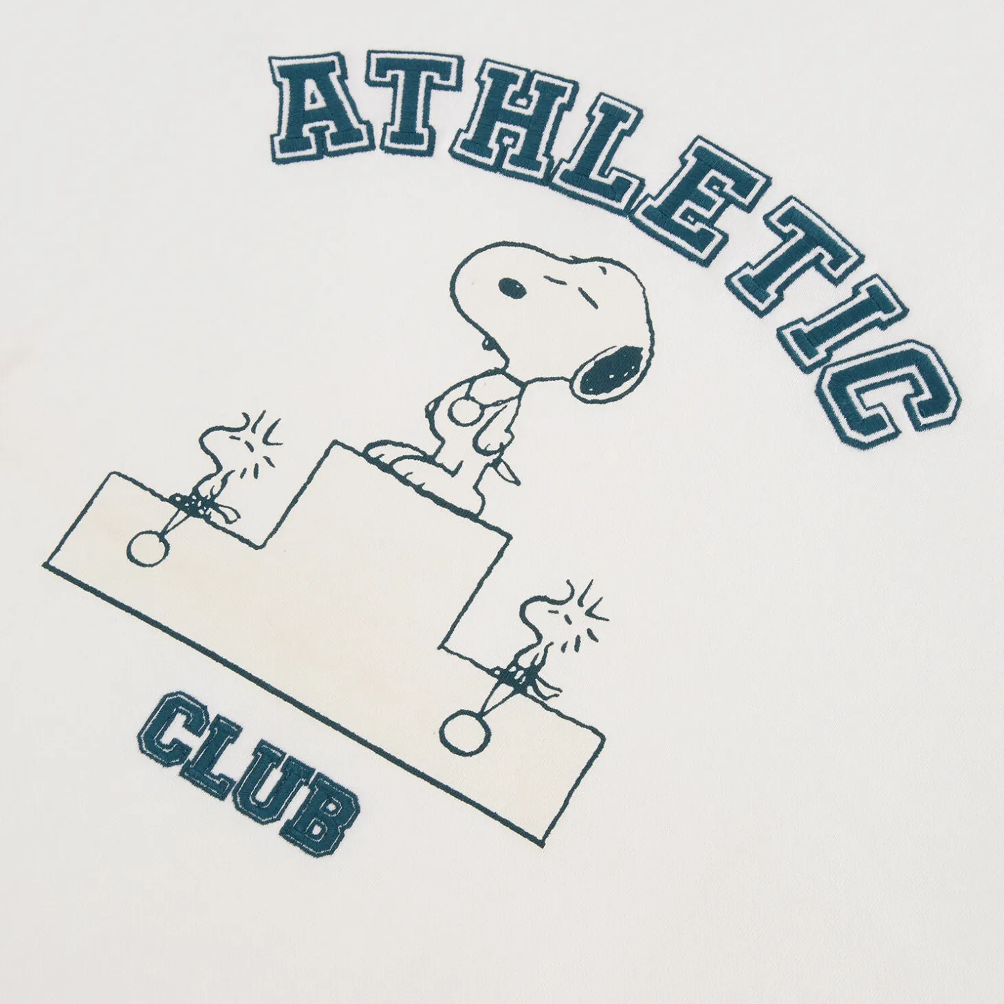 Best Sweater met Athletic Club-print, Peanuts-licentie Sweater