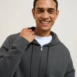 Clearance Sweater met kap en rits Sweater