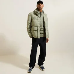 Store Sweater met kap in technische materie Sweater