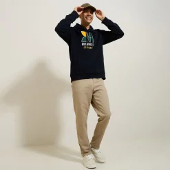 Best Sweater met kap, patch en borduursel vooraan Sweater