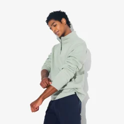 Discount Sweater met opstaande ritskraag Sweater