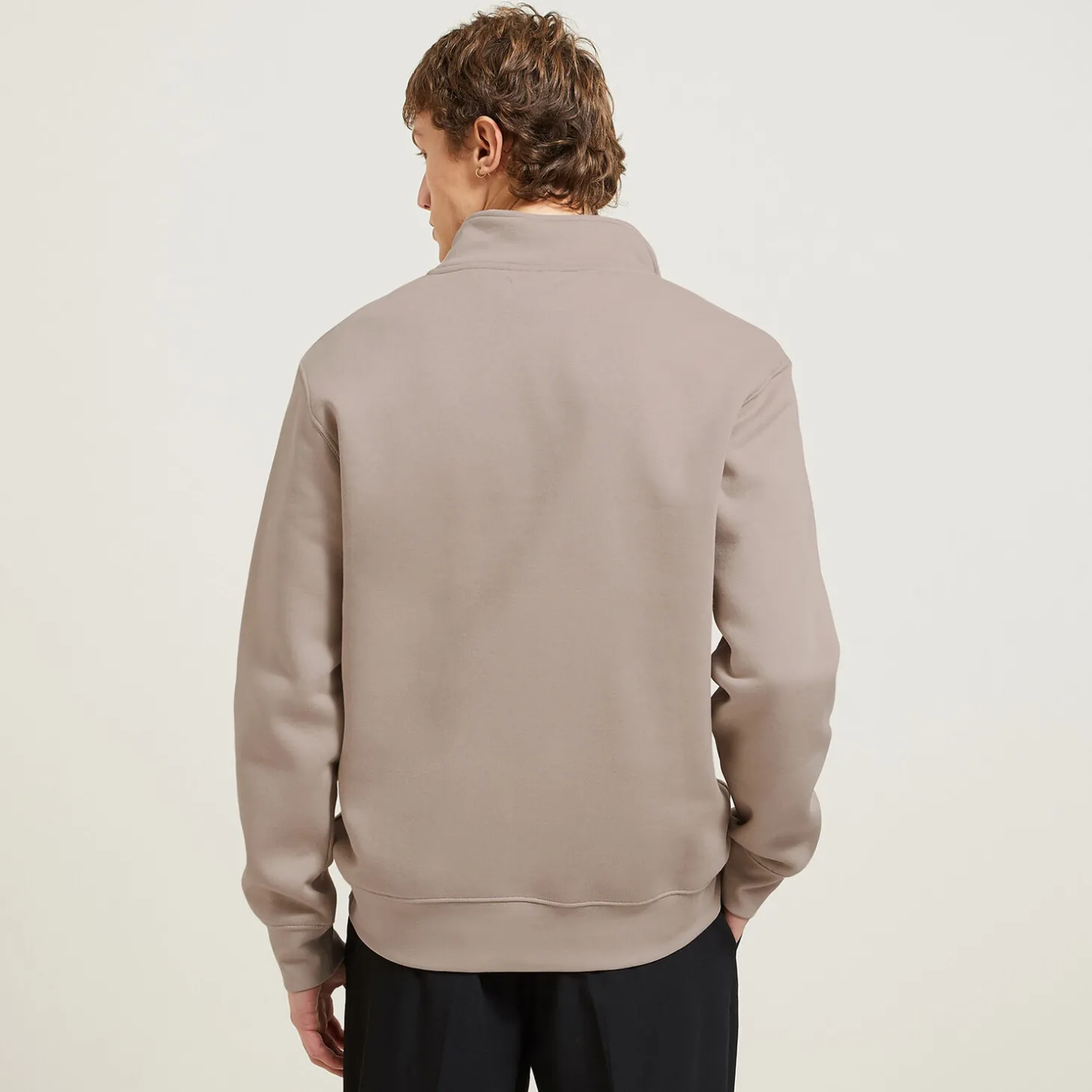 Flash Sale Sweater met opstaande ritskraag Sweater