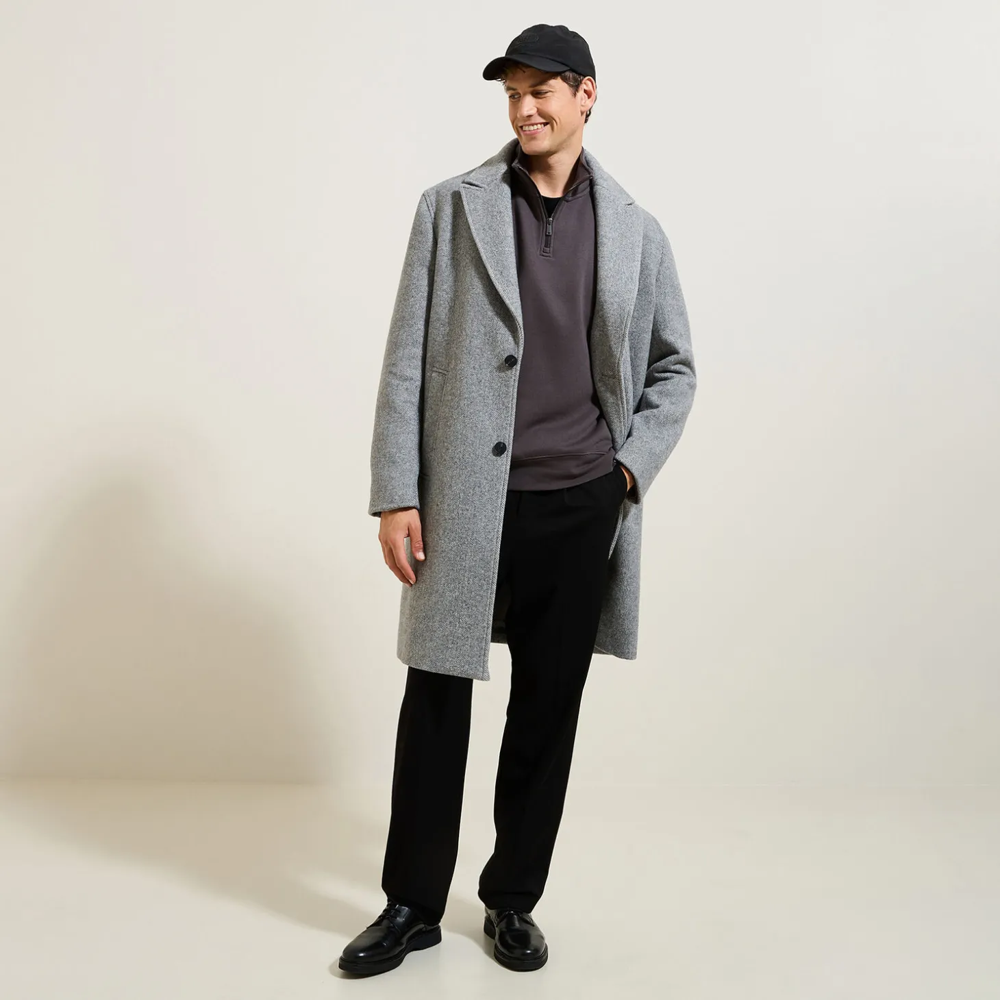 New Sweater met opstaande ritskraag Sweater