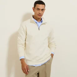 Fashion Sweater met opstaande ritskraag Sweater