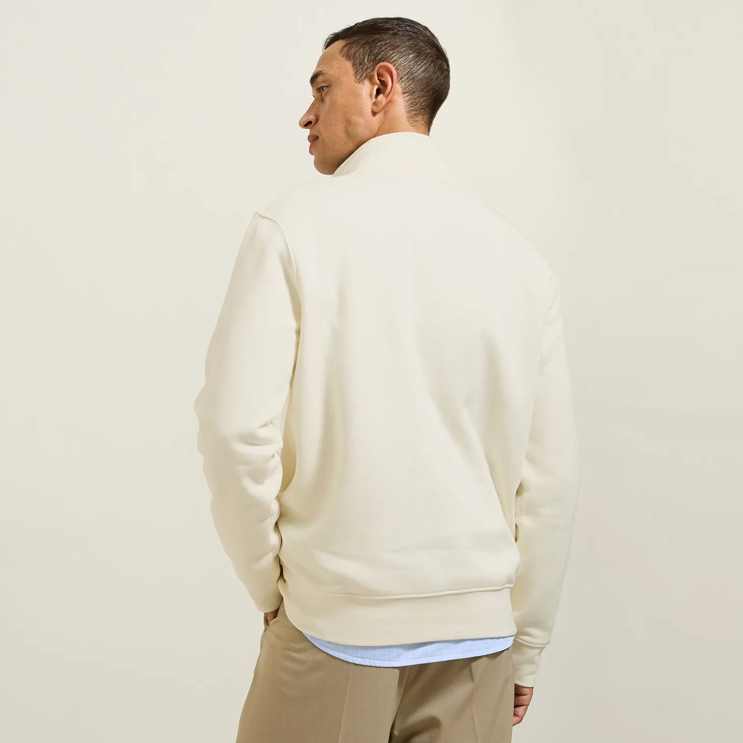 Fashion Sweater met opstaande ritskraag Sweater