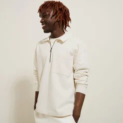 Sale Sweater met polokraag, rits en rechte onderkant Sweater