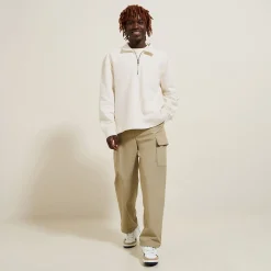 Sale Sweater met polokraag, rits en rechte onderkant Sweater