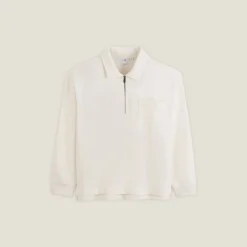 Sale Sweater met polokraag, rits en rechte onderkant Sweater