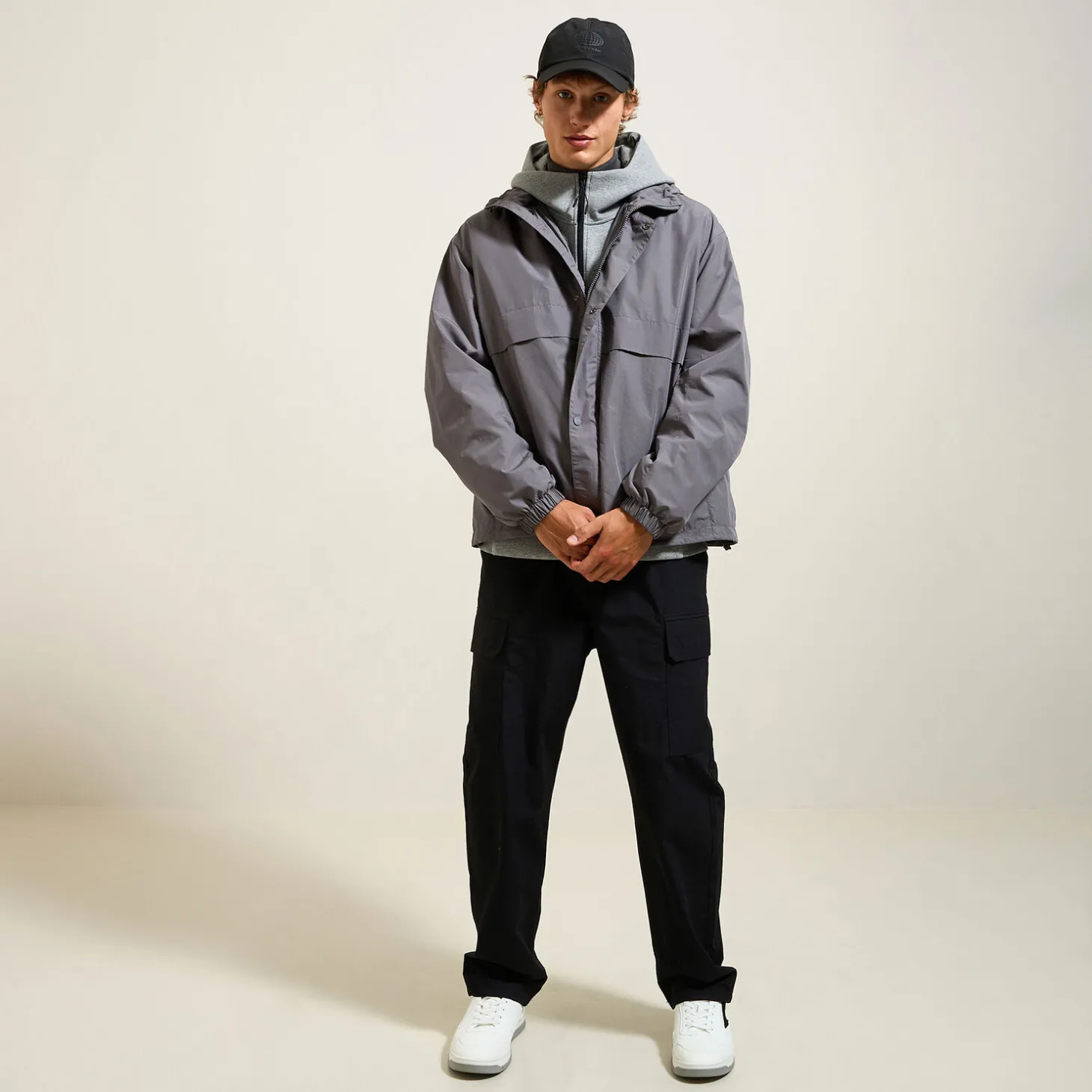 Fashion Sweater met rits en kap Sweater