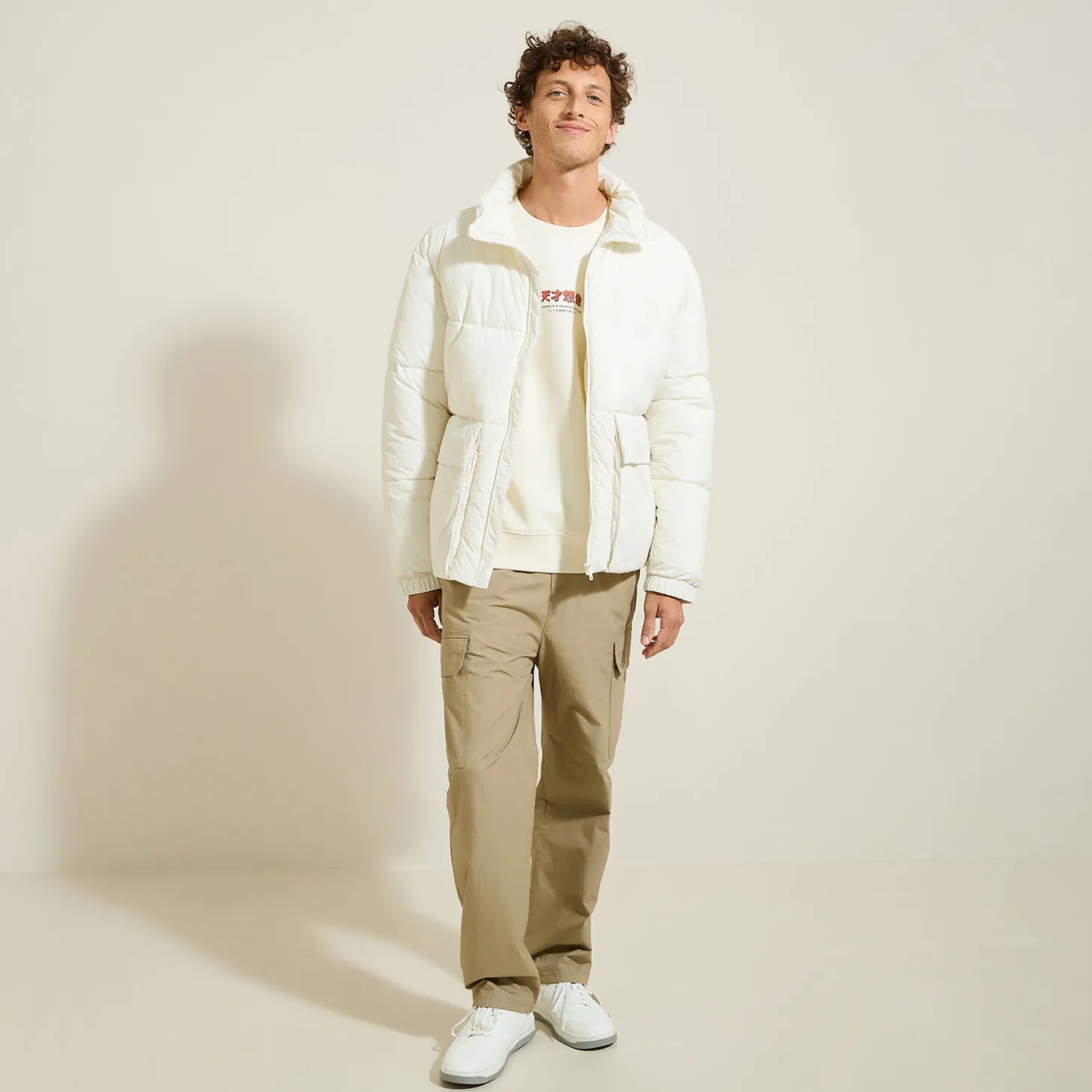 Fashion Sweater met ronde hals en print op voor-en achterk Sweater