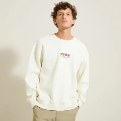 Fashion Sweater met ronde hals en print op voor-en achterk Sweater