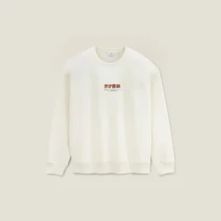 Fashion Sweater met ronde hals en print op voor-en achterk Sweater