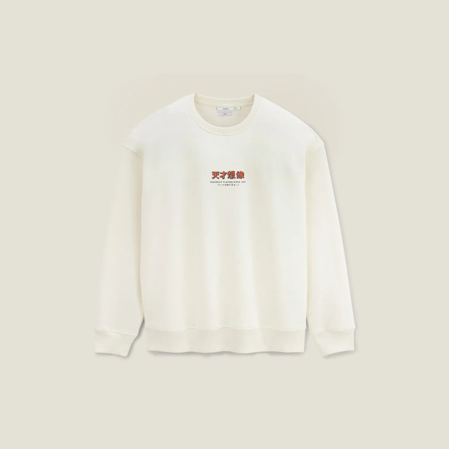 Fashion Sweater met ronde hals en print op voor-en achterk Sweater