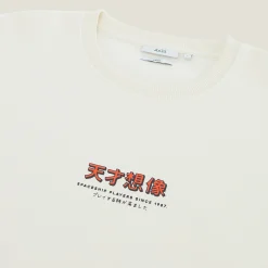 Fashion Sweater met ronde hals en print op voor-en achterk Sweater