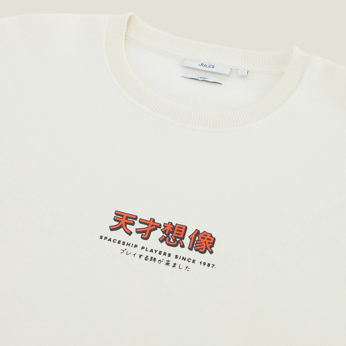 Fashion Sweater met ronde hals en print op voor-en achterk Sweater