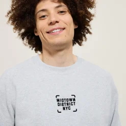 Discount Sweater met ronde hals en print Sweater