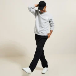 Shop Sweater met ronde hals en print vooraan Sweater