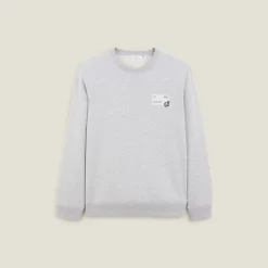 Shop Sweater met ronde hals en print vooraan Sweater