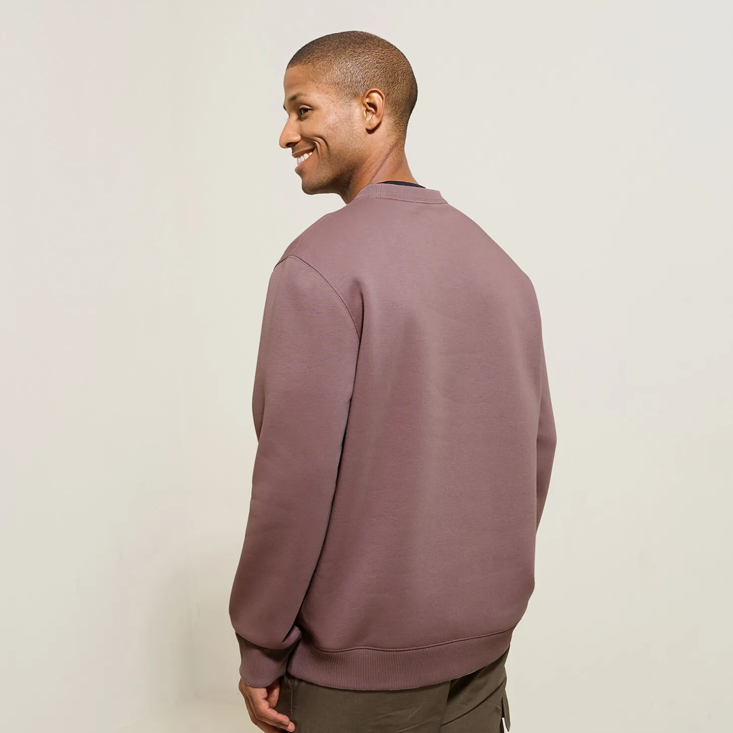 Store Sweater met ronde hals en print vooraan Sweater