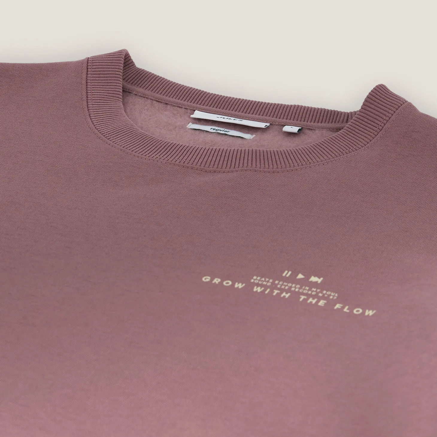 Store Sweater met ronde hals en print vooraan Sweater