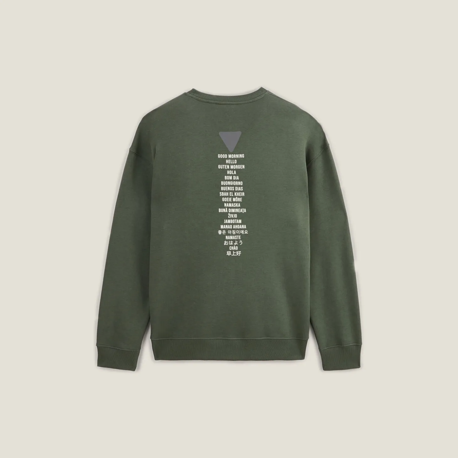 Fashion Sweater met ronde hals en print op voor-en achterk Sweater