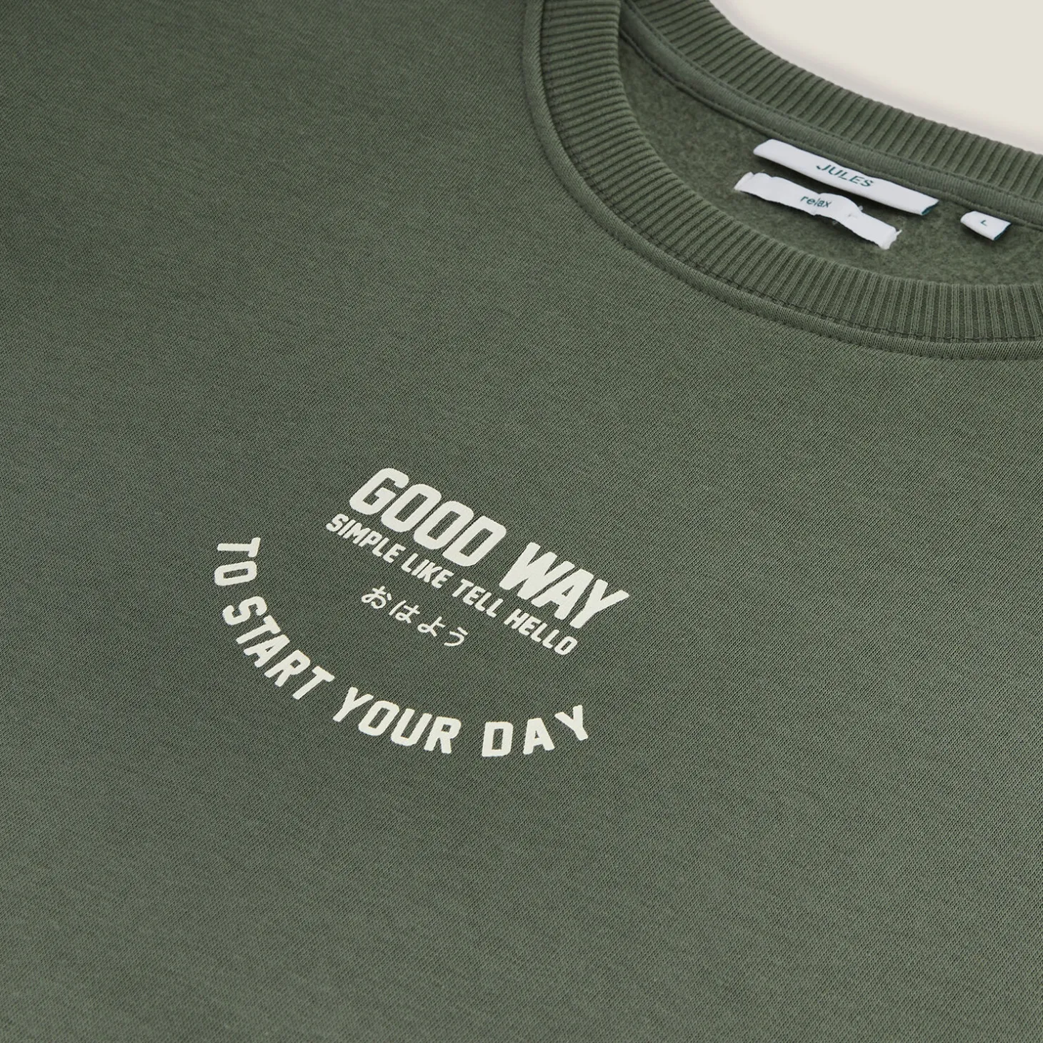 Fashion Sweater met ronde hals en print op voor-en achterk Sweater