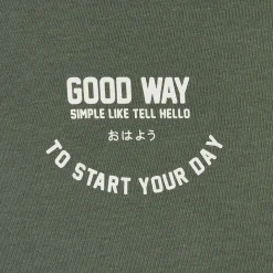 Fashion Sweater met ronde hals en print op voor-en achterk Sweater