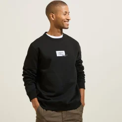 Shop Sweater met ronde hals en print vooraan Sweater