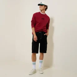 Clearance Sweater met ronde hals en print Sweater