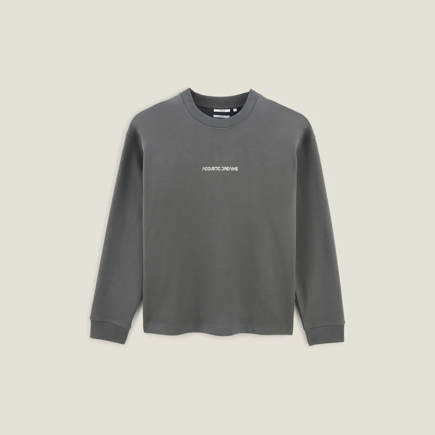 Flash Sale Sweater met ronde hals en print op voor-en achterk Sweater