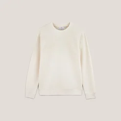 Discount Sweater met ronde hals in wafelstof Sweater