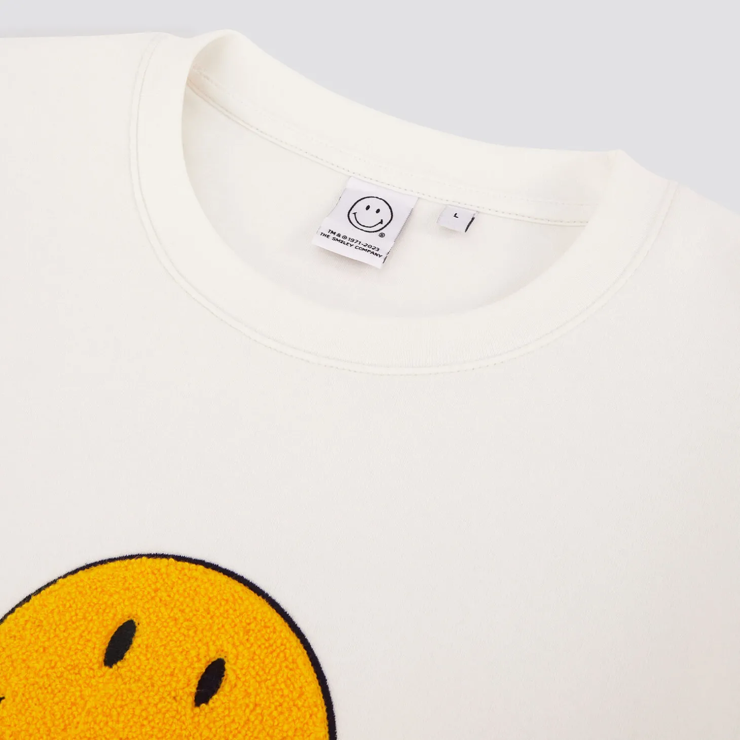 Outlet Sweater met ronde hals, licentie Smiley Sweater