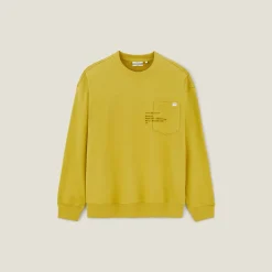 Outlet Sweater ronde hals, zak en afbeelding Sweater