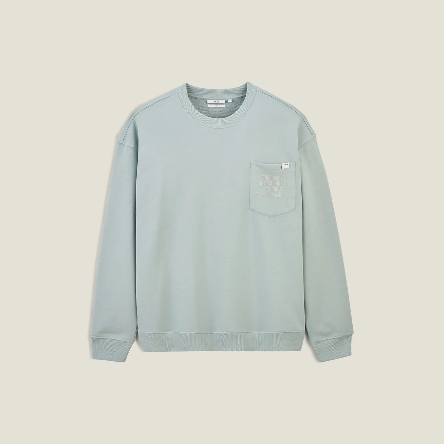 Best Sale Sweater ronde hals, zak en afbeelding Sweater