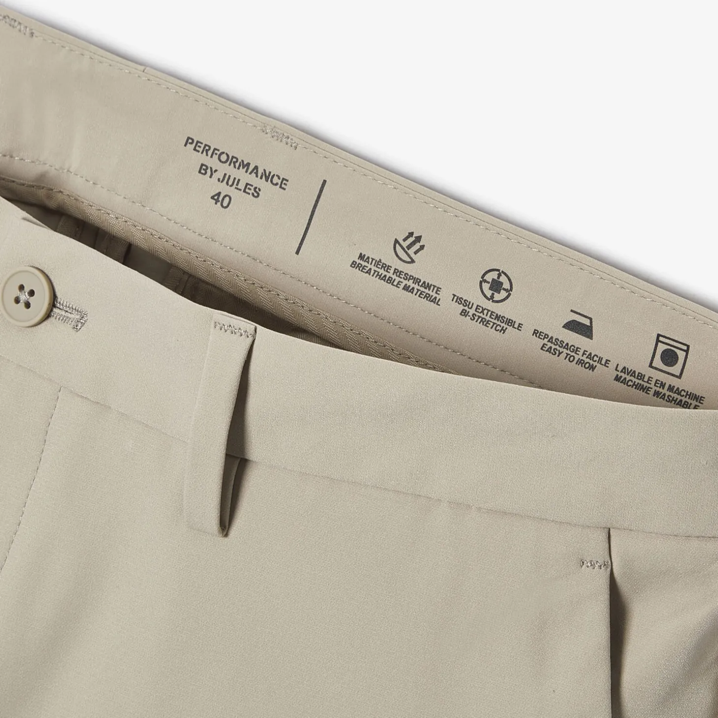 Hot Technische slim fit kostuumbroek Kostuumbroek|Broek