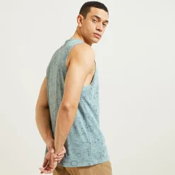 Best tRegular mouwloos hemdje met print T-shirt