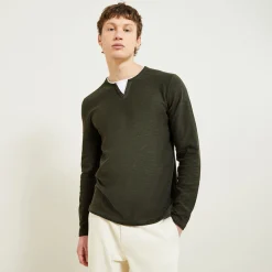 Outlet Trui met dubbele halslijn Trui