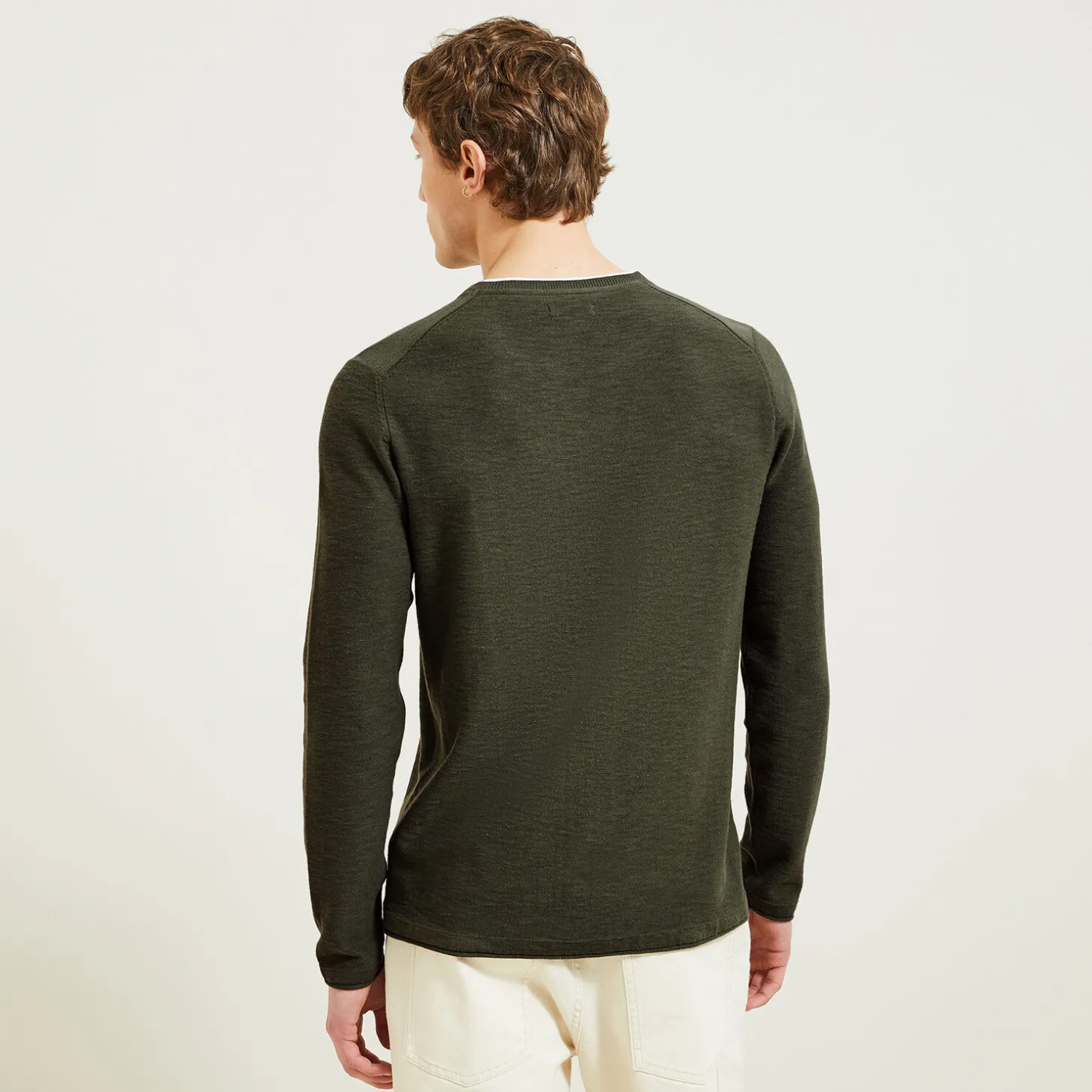 Outlet Trui met dubbele halslijn Trui