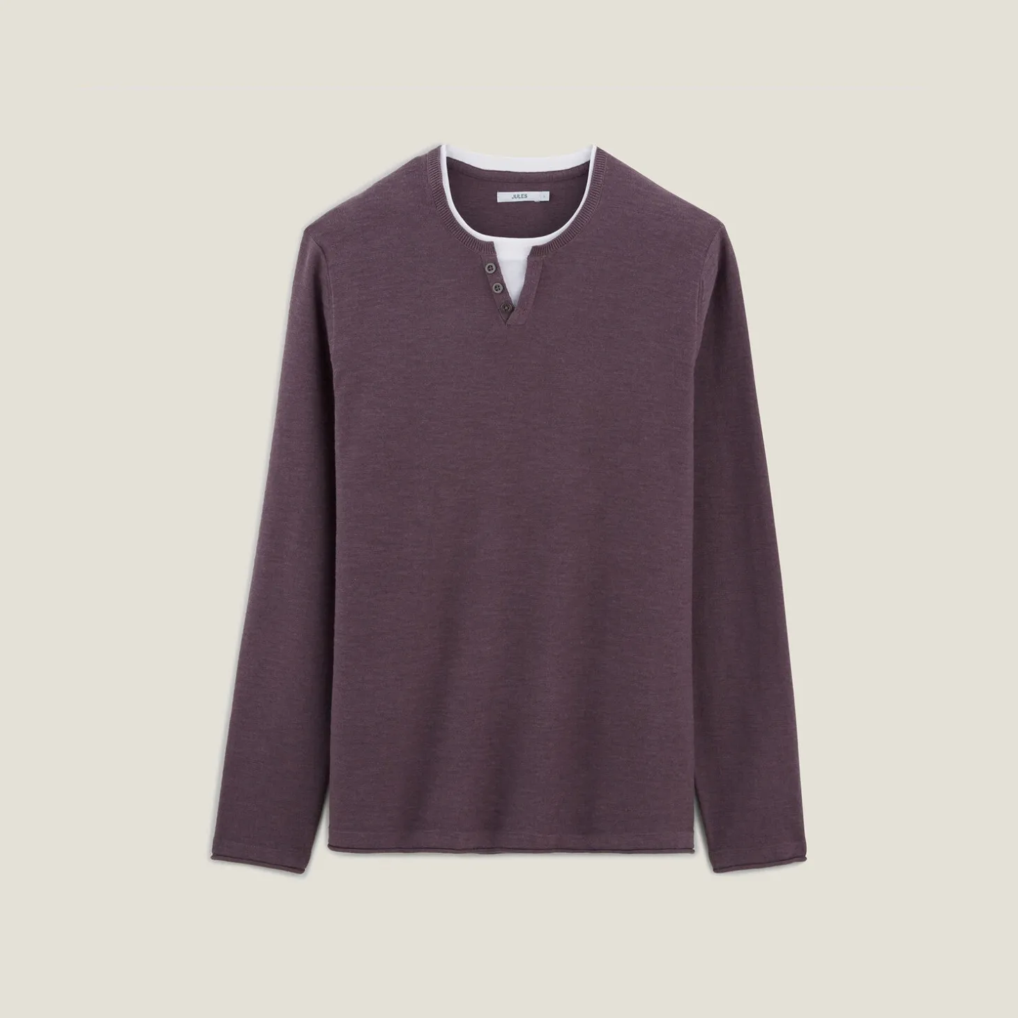 Shop Trui met dubbele halslijn Trui