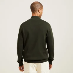 New Trui met opstaande kraag en halve rits Trui