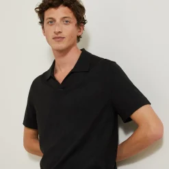 Shop Trui met resort polokraag en korte mouwen Polo|Trui