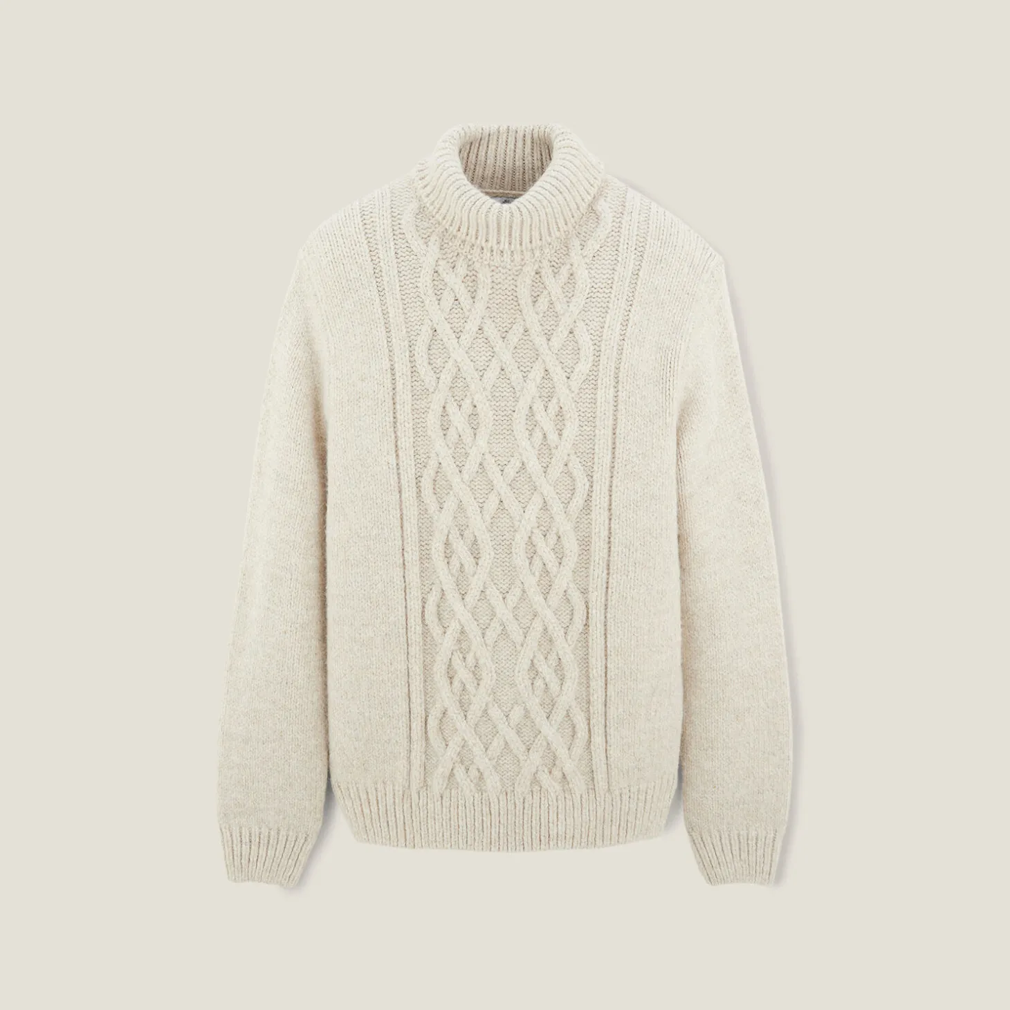 Cheap Trui met rolkraag en kabelmotief Trui