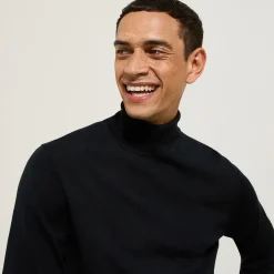 Outlet Trui met rolkraag in merinoswol Trui